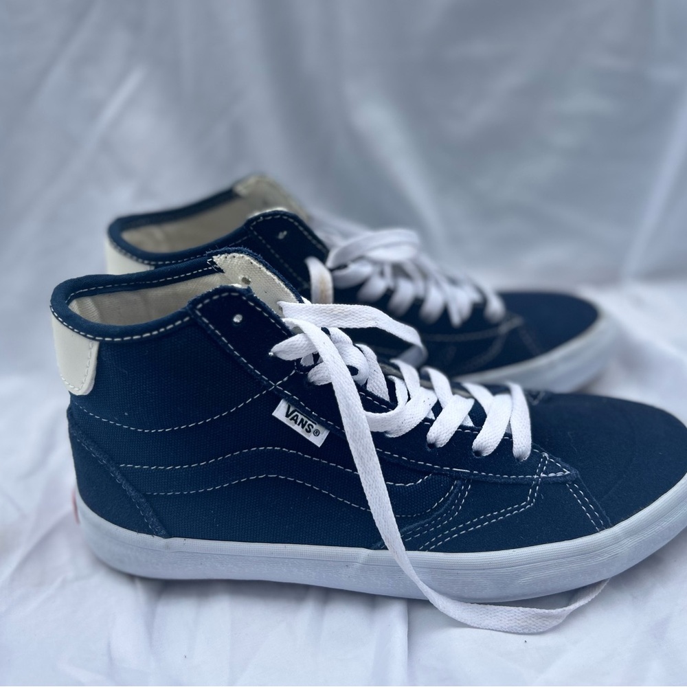 Vans lizzie High-Top Sneakers - Dark Blue and White
